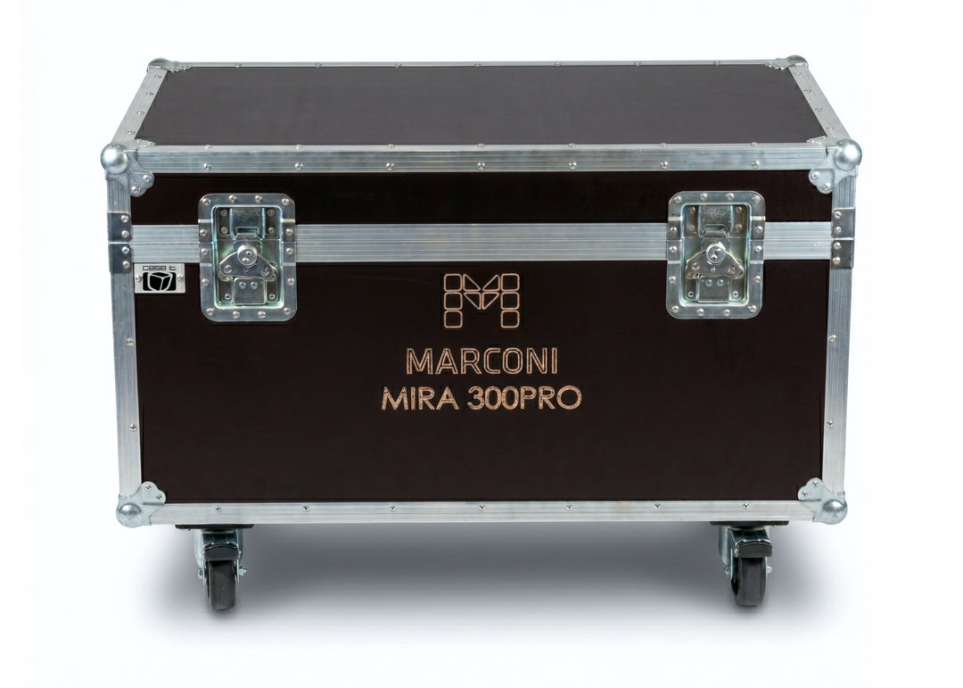 Marconi Flightcase 8 x Marconi Mira 300PRO -valaisimelle