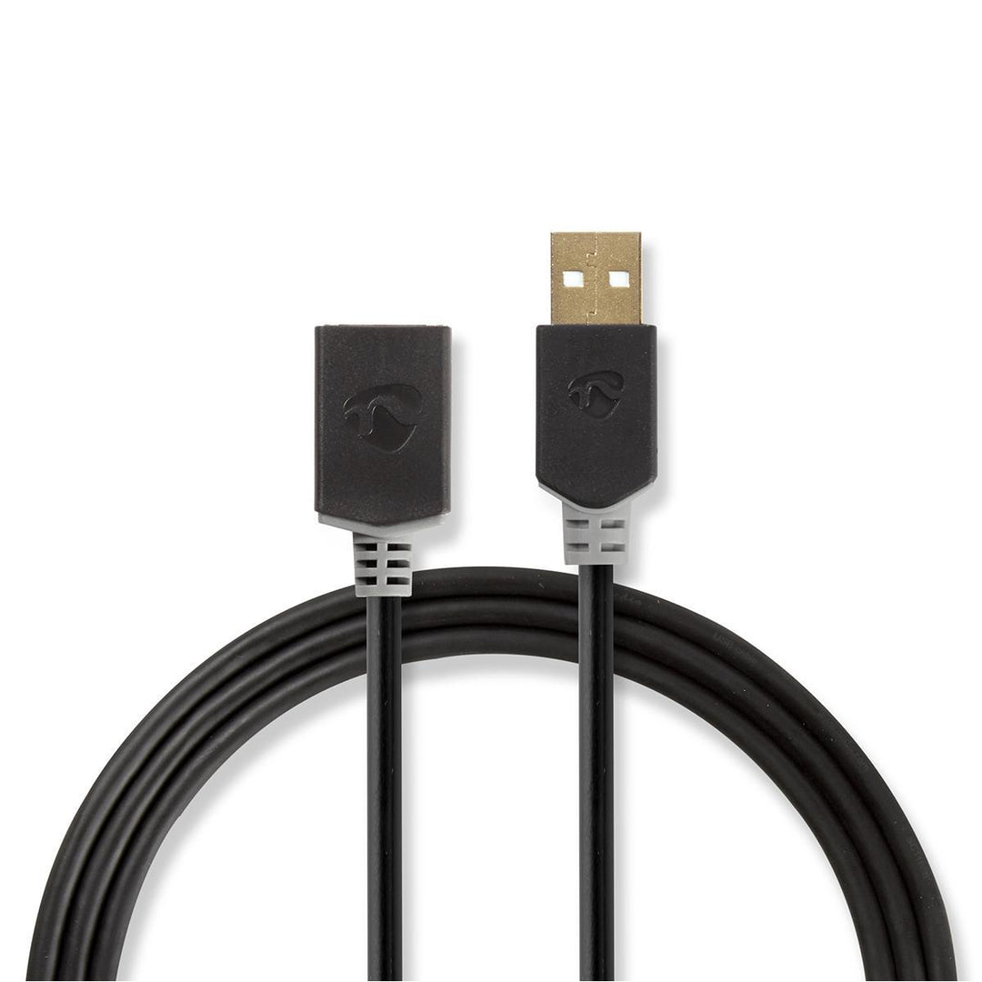 USB 2.0-jatkokaapeli (1,5m)