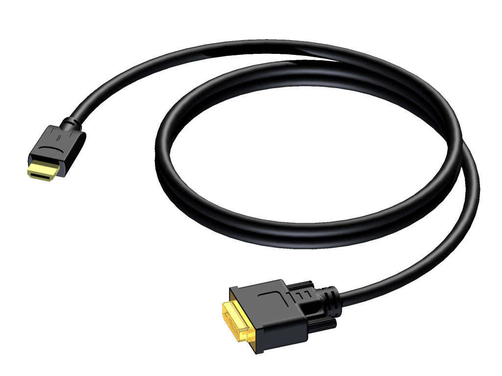 ProCab DVI D uros > HDMI A uros Dual link 5 metriä (CDV160-5)