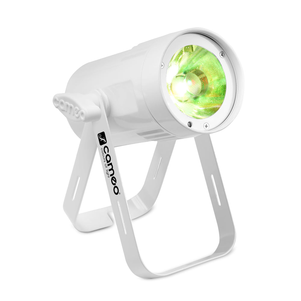 Cameo Q-SPOT 15 RGBW WH - Kompakti kohdevalaisin, jossa 15W RGBW LED valkoisessa kotelossa