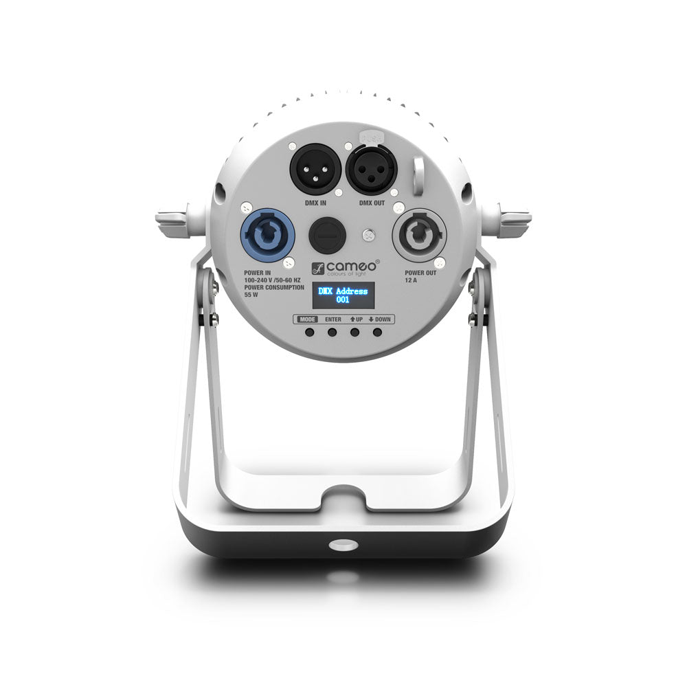 Cameo Q-SPOT 40 RGBW WH - Kompakti spottivalo, jossa 40W RGBW LED valkoisessa kotelossa