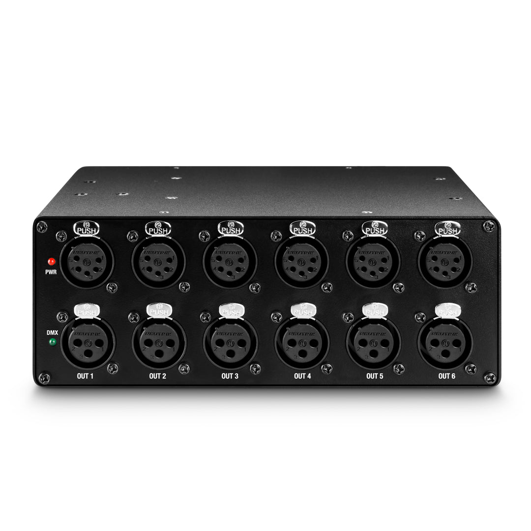 Cameo SB 6 T RDM - 6-ulosoton DMX/RDM-jakaja/boosteri 3- ja 5-napaisilla liittimillä