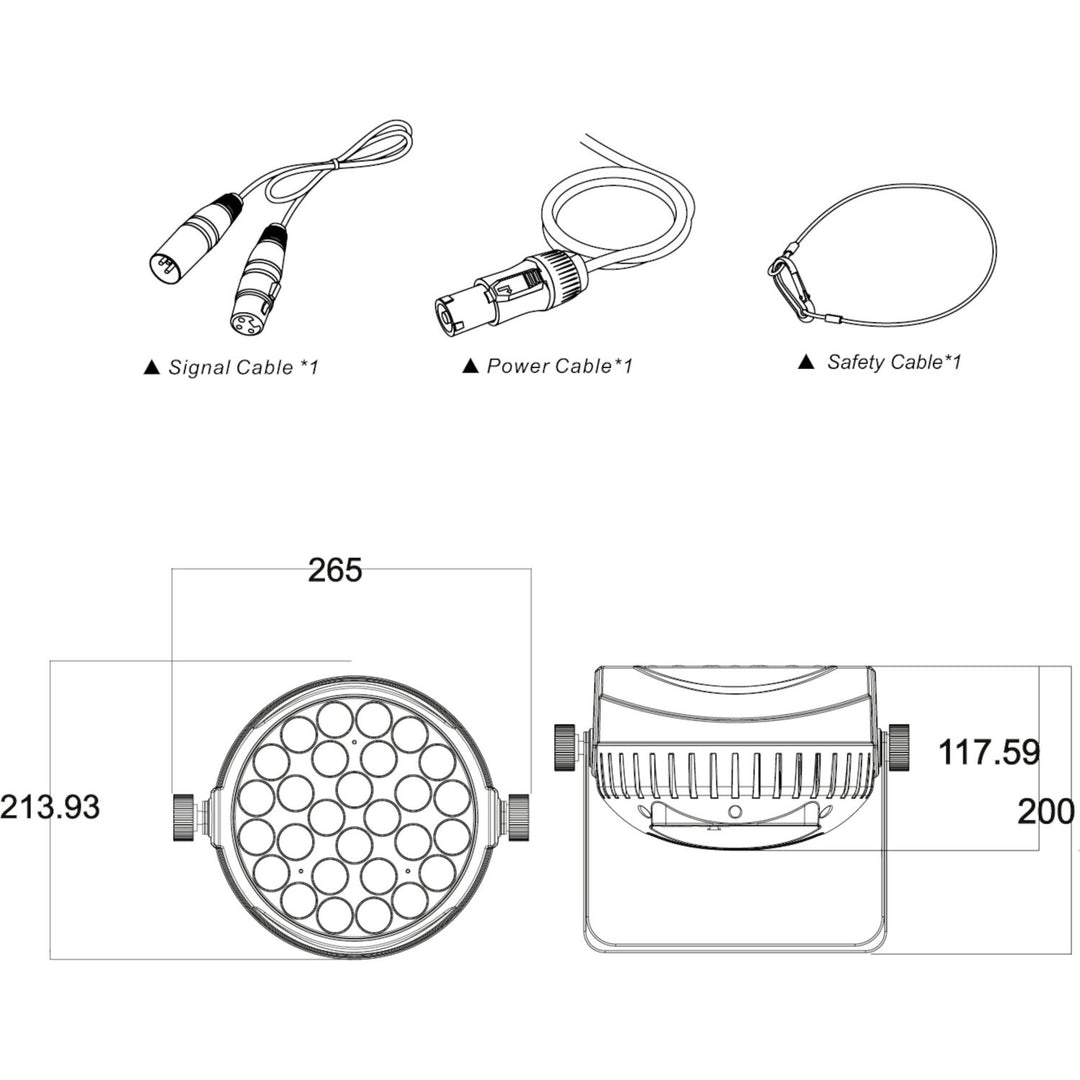 AFX RGBW Led Par Zoomilla (28x10W)