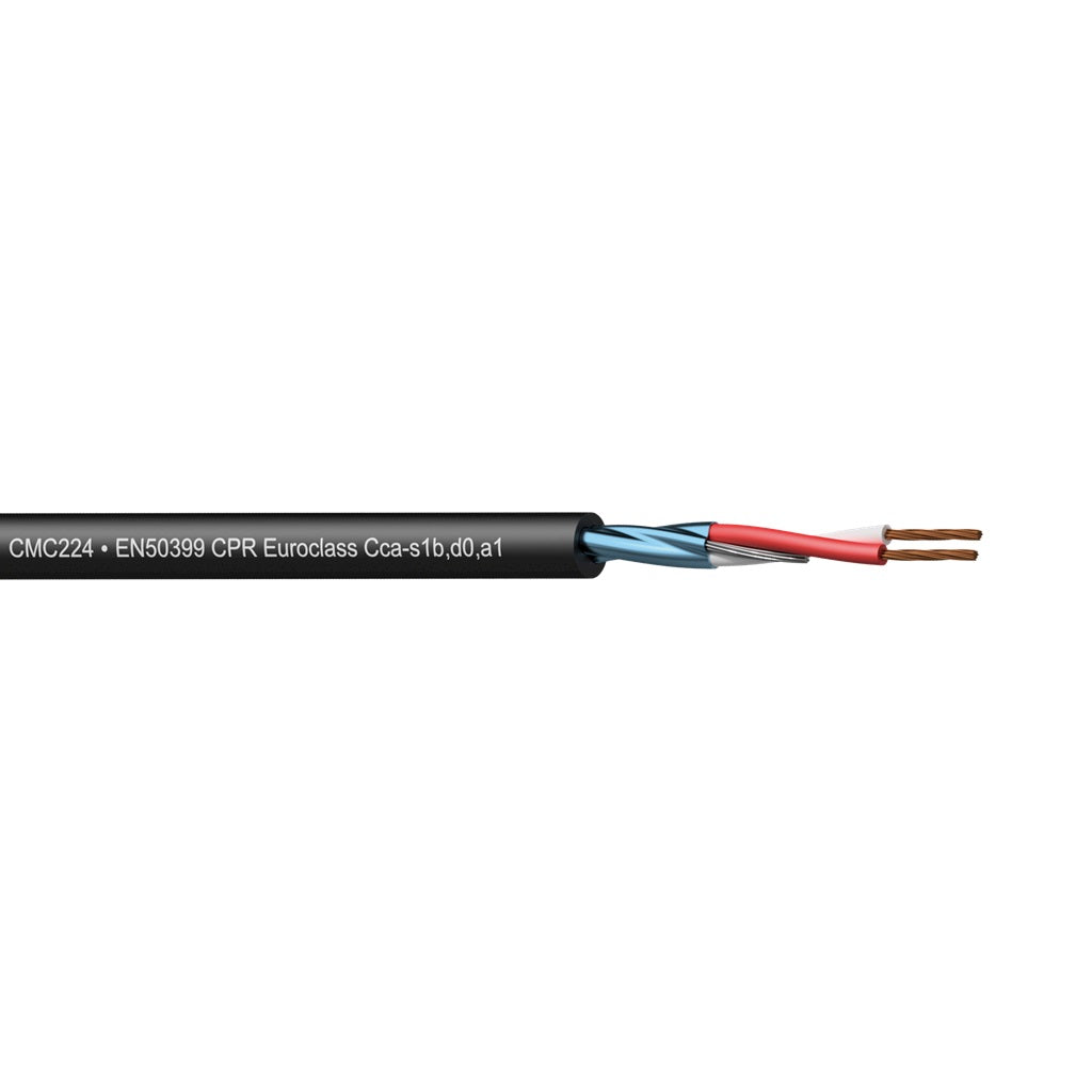 ProCab Flamoflex mikrofon kabel EN50399 2 x 0.22mm² 300 m