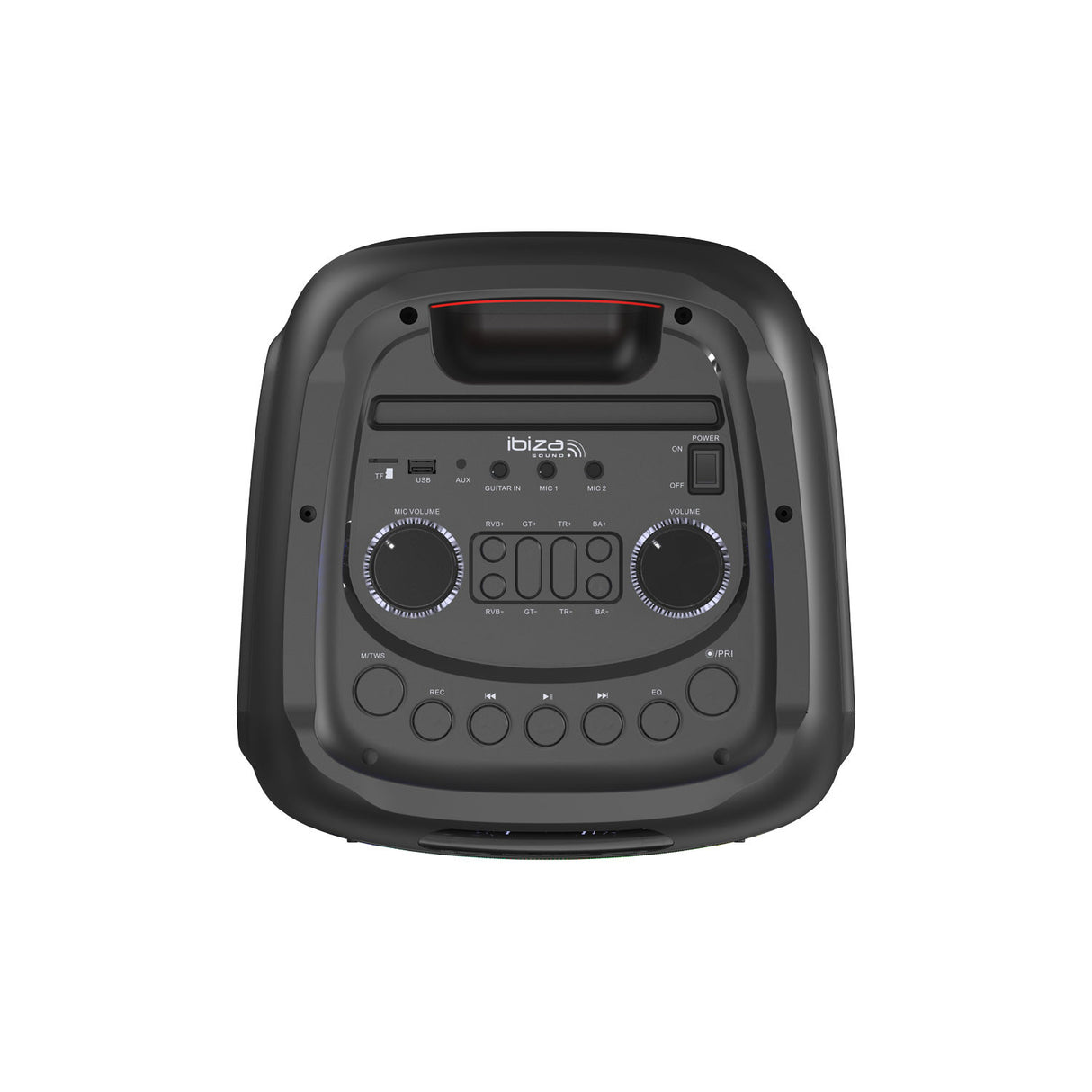 IBIZA Festhøjttaler m. Lys og Bluetooth