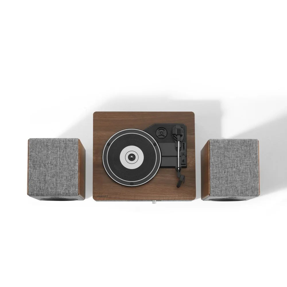 Crosley Arya Pladespiller med højttalere, Gray