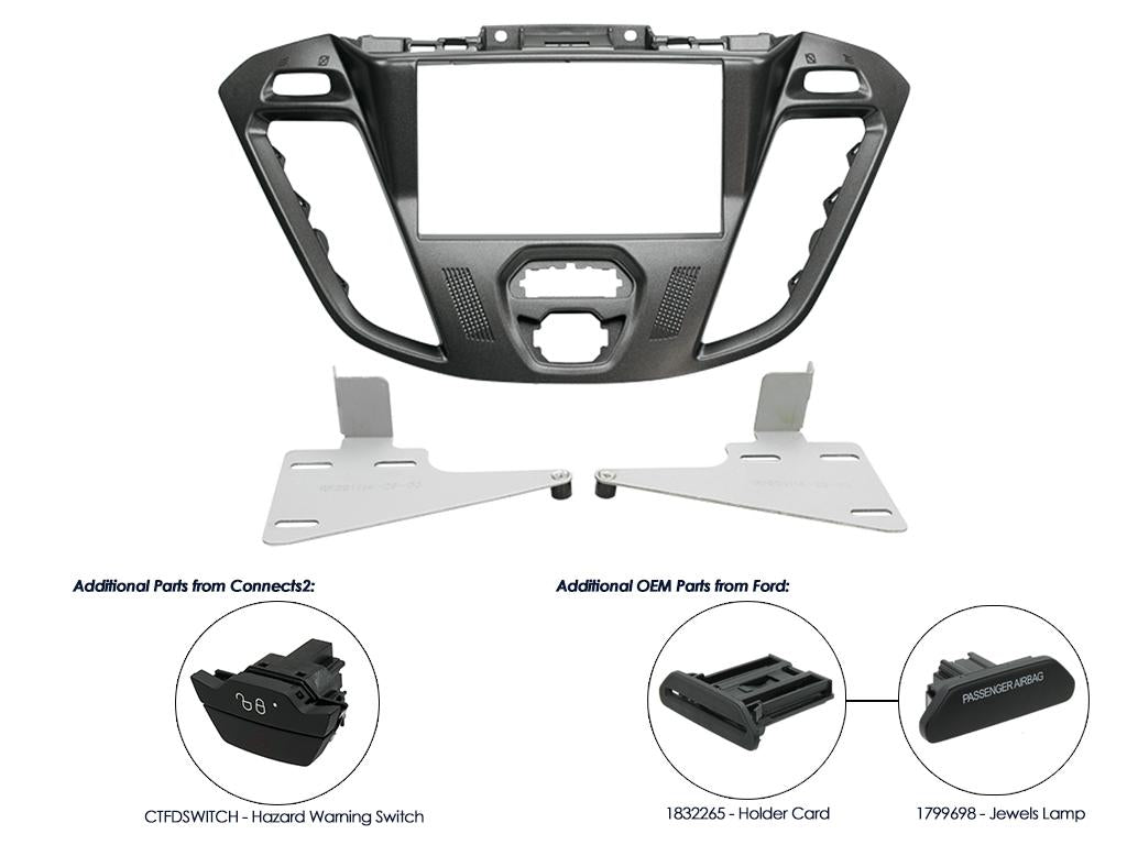 CT23FD39 2-DIN Kehys Ford Transit Custom 2012-