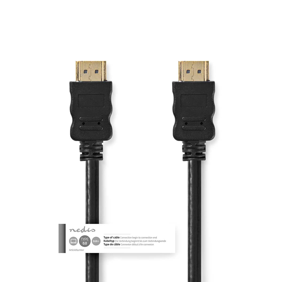 Nopea HDMI-kaapeli Ethernetin kanssa (0,5m)