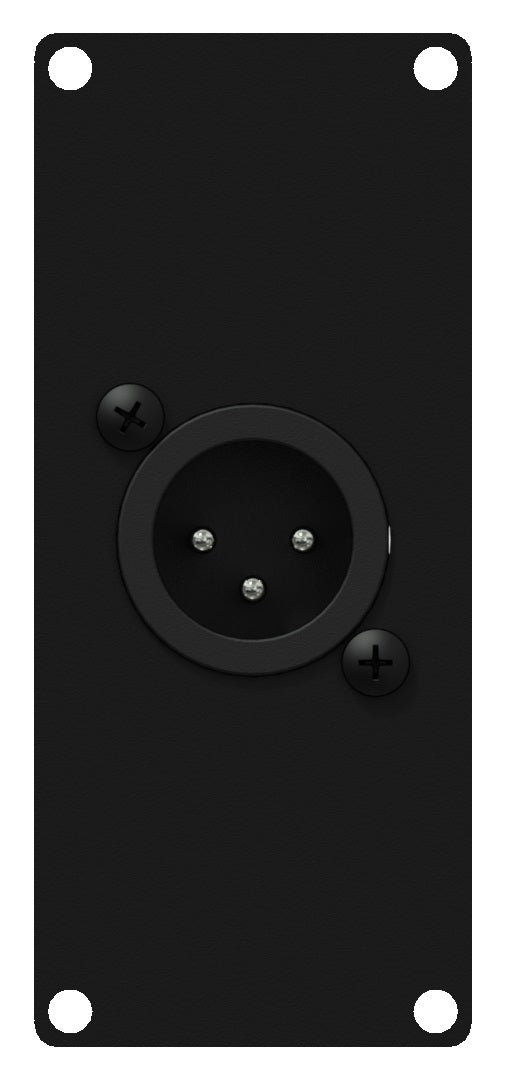 Caymon CASY122 1 plads, plade 1 x XLR han > 3-pin