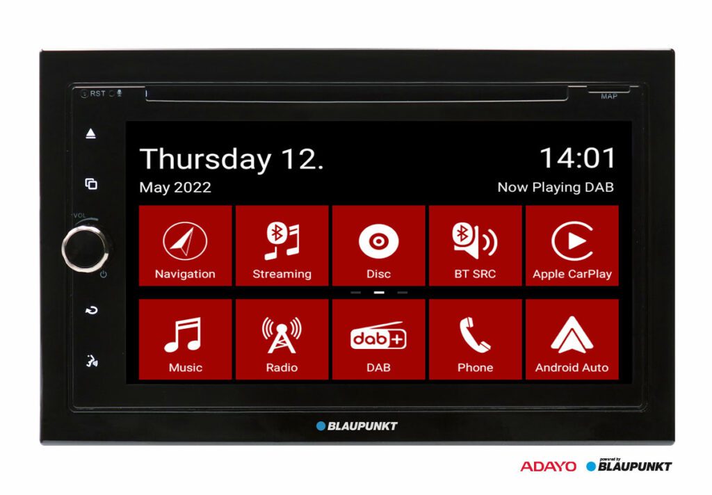 Blaupunkt Copenhagen 700 m. CarPlay, Android, DAB+ ja Bluetooth