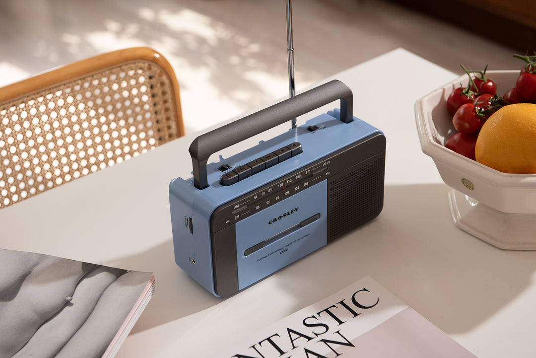 Crosley - Kasettisoitin (Sininen)