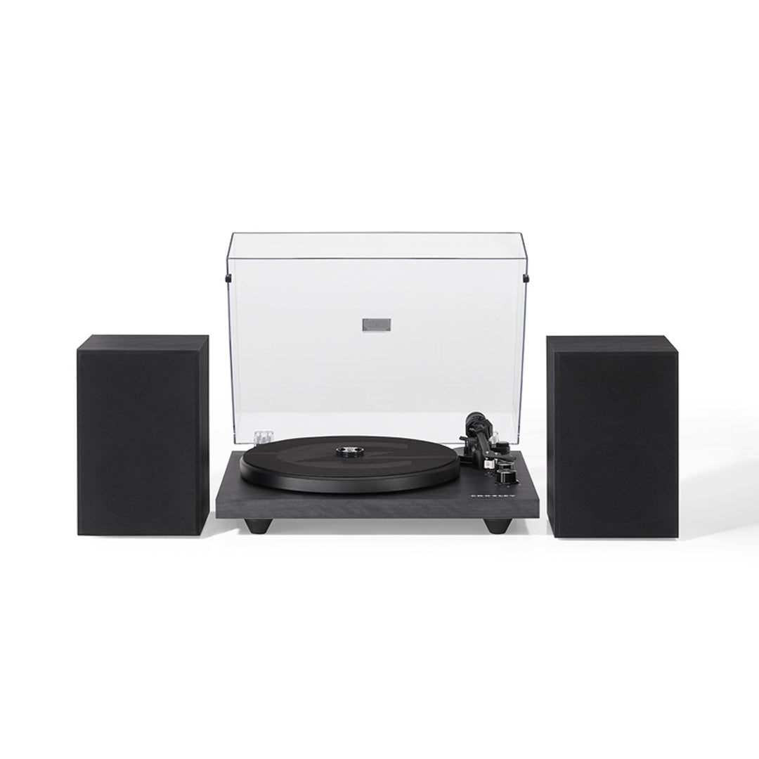 Crosley C62 Levysoitin kaiuttimilla (musta)