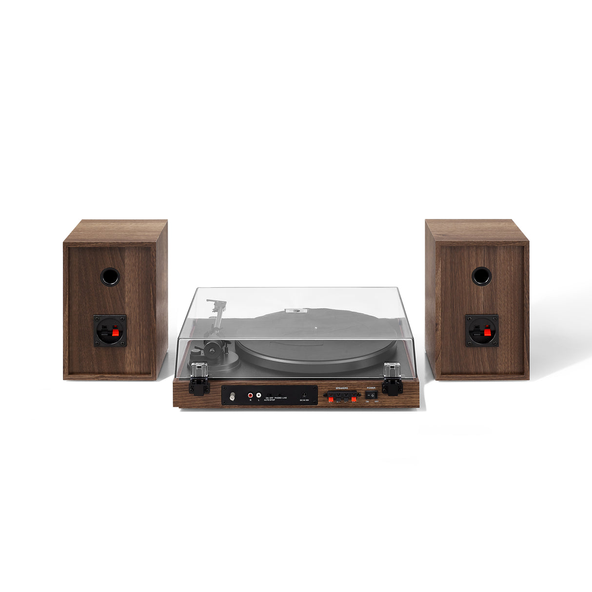 Crosley C72 Levysoitin kaiuttimilla (Pähkinäpuu)