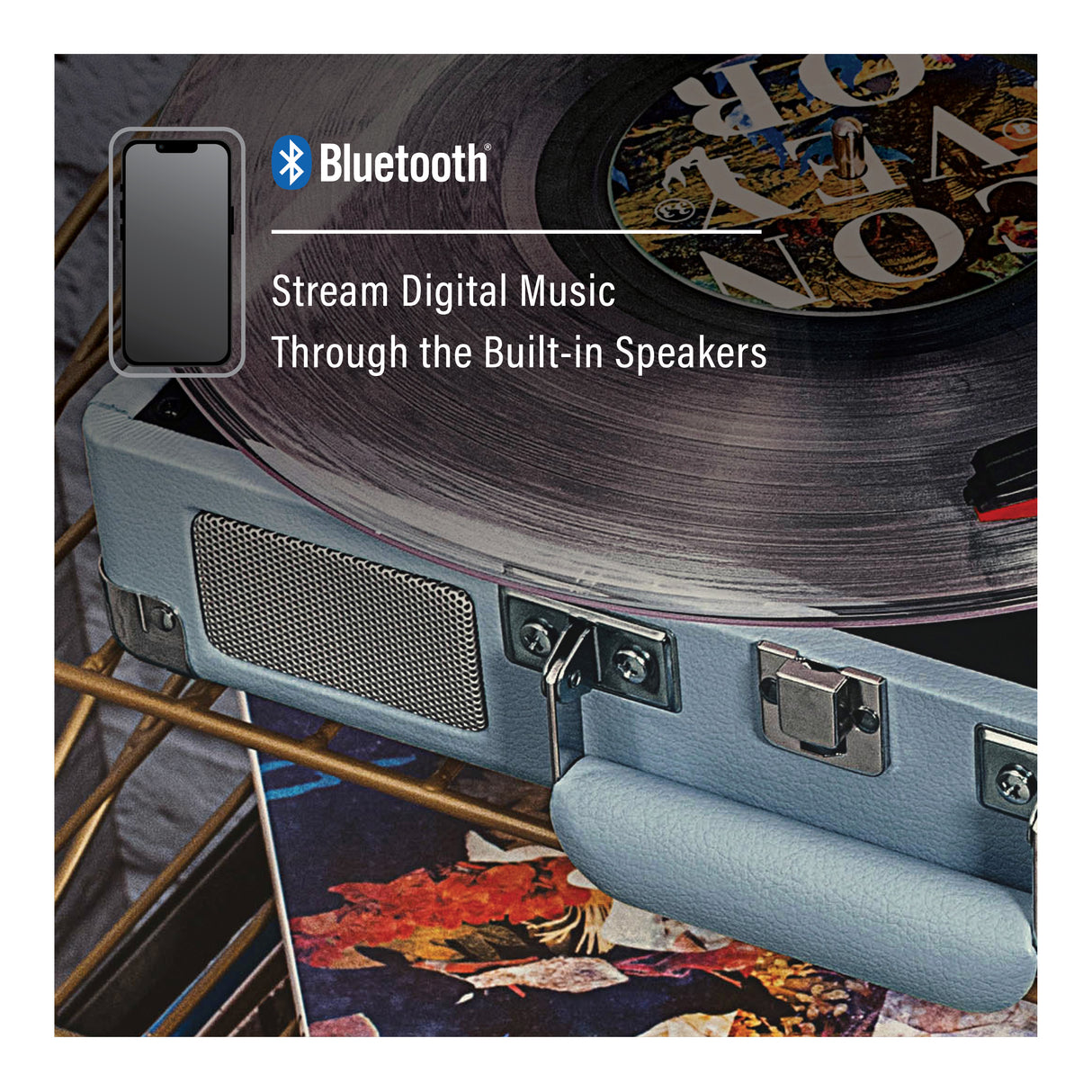 Crosley Cruiser Plus Levysoitin Kaksisuuntainen Bluetooth (Turmaliini)