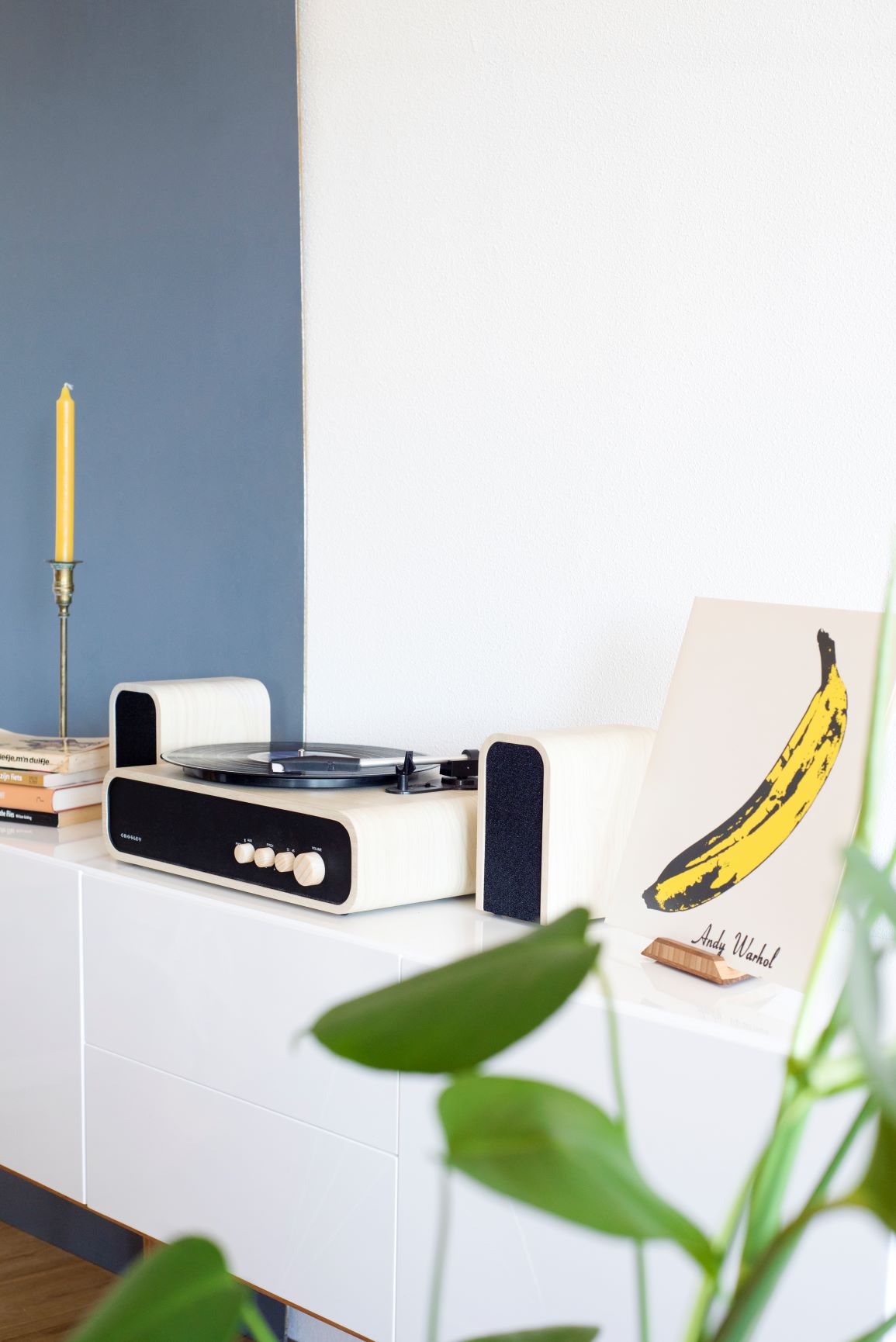 Crosley Gig levysoitin kaiuttimilla (Luonnollinen)