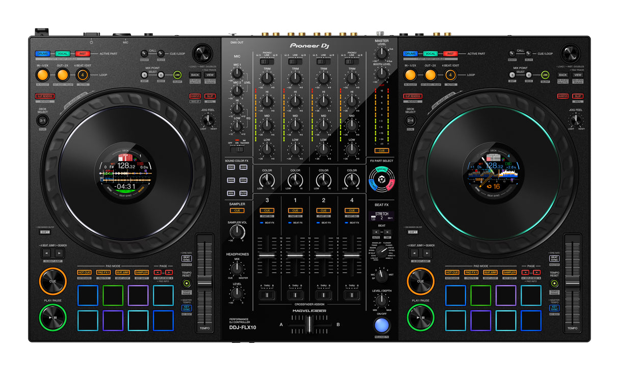 Pioneer DJ DDJ-FLX10 DJ Ohjainlaukku Bundle