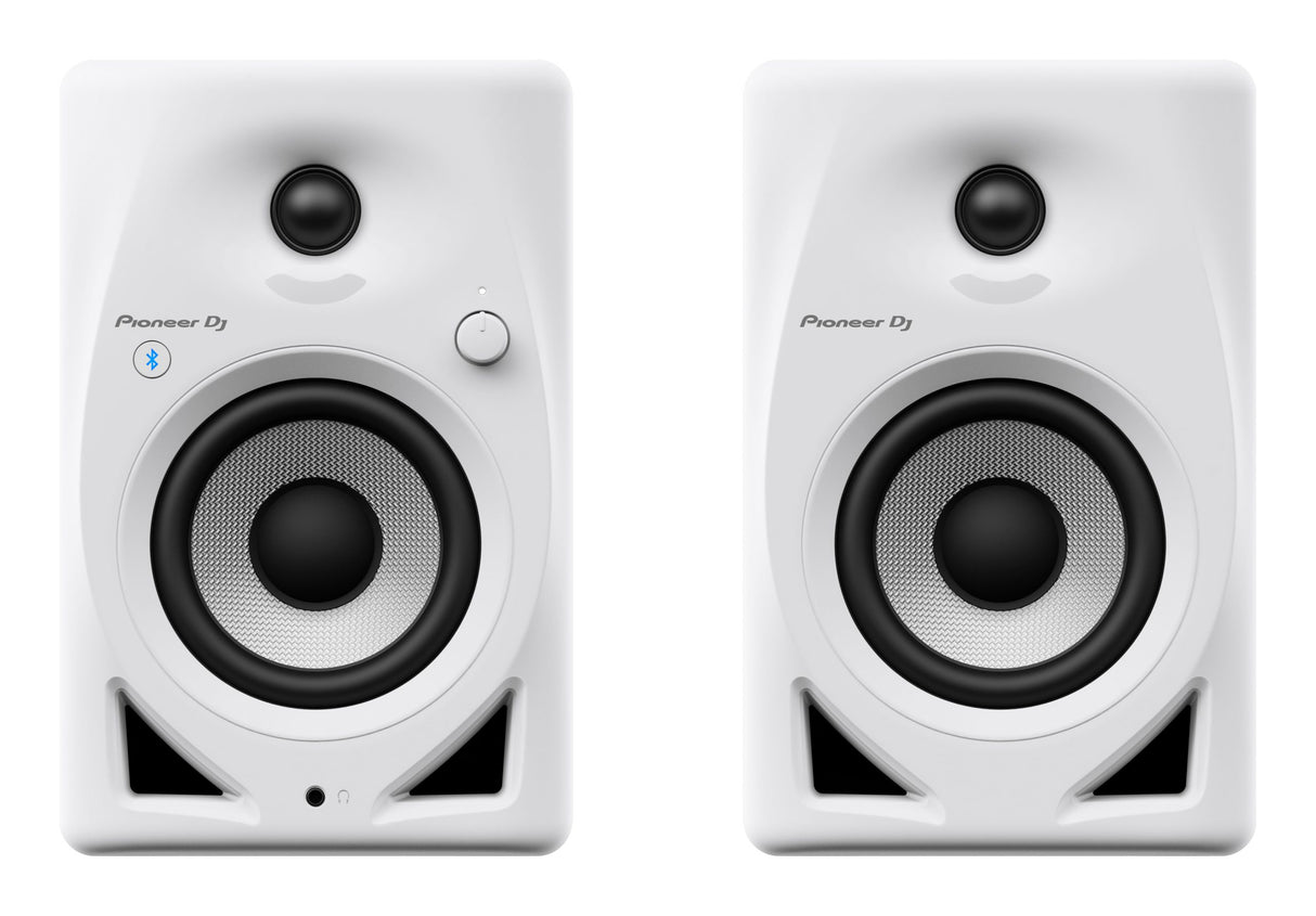 Pioneer DJ DM-40D-BT-W Studiomonitorit ja Bluetooth (valkoinen)
