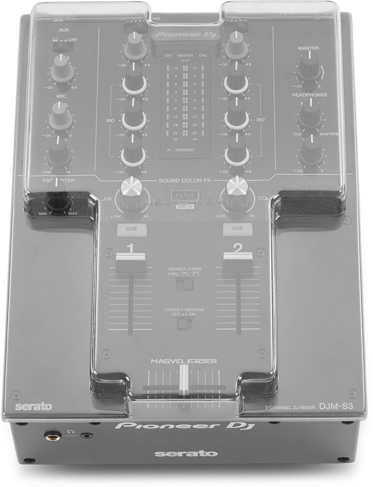 Decksaver-suojus cover Pioneer DJ DJM-S3:lle