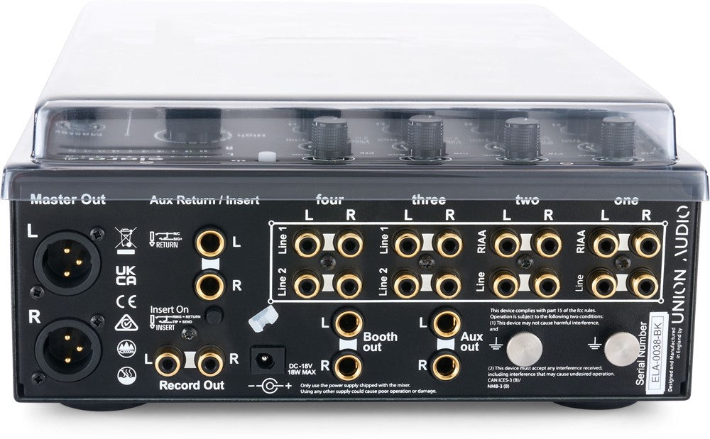 Decksaver Suojus cover Union Audio elara.4 -laitteelle