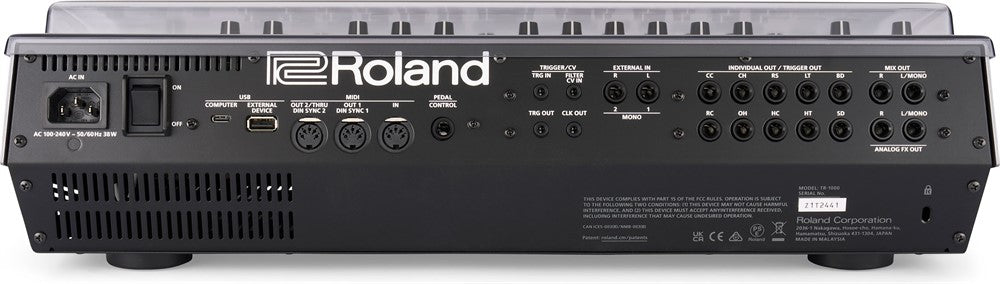 Decksaver-suoja cover tuotteelle Roland TR-1000