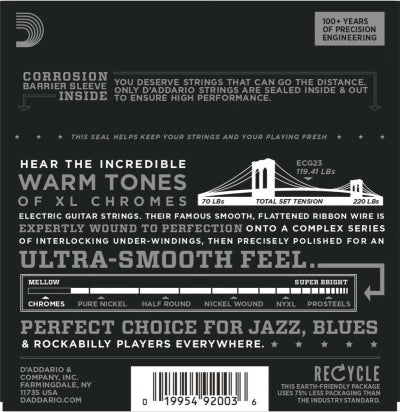 Daddario ECG23 kitarajousi (Extra Light, 10-48)