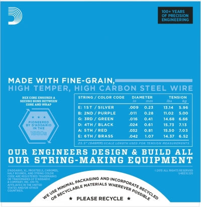 Daddario EXL120 kitarajousi (Super Light, 09-42)