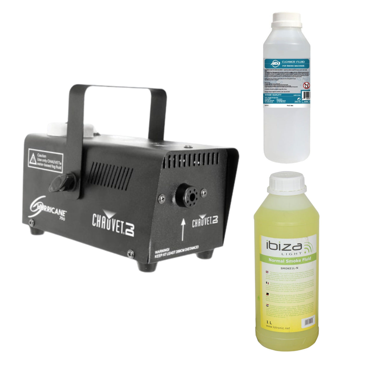 Chauvet Hurricane 700 savukone (700W) Paketti