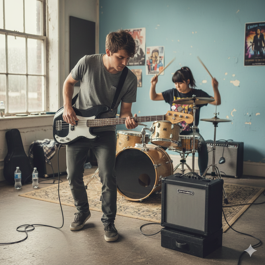 Grooveland PB Sähköbasso (Musta)