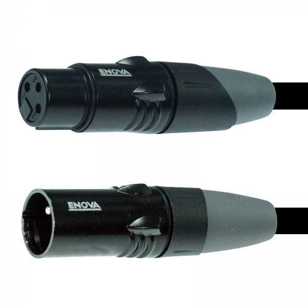 Enova XLR kaapeli 3-pin analog og AES DMX 10 meter