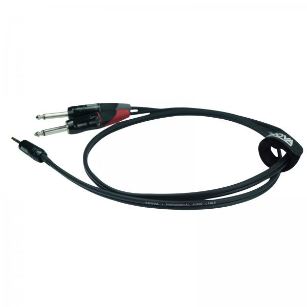 Enova minijack adapter kabel minijack til 2 x jack 7 meter