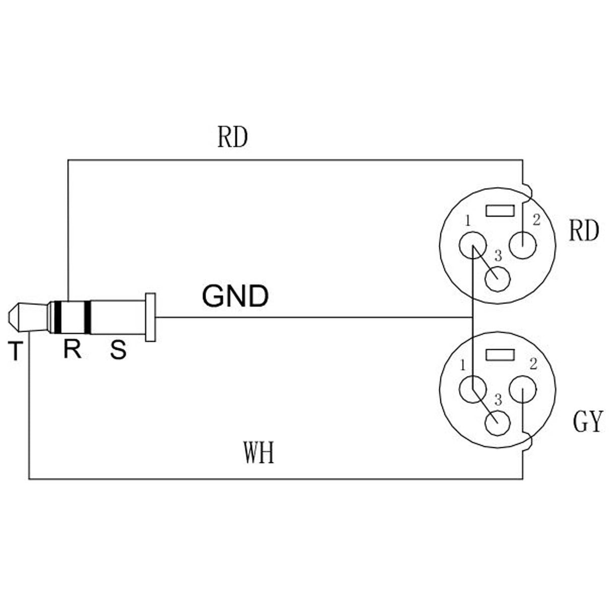 Enova Nxt 3-Pin XLR mikrofonkabel 1 meter