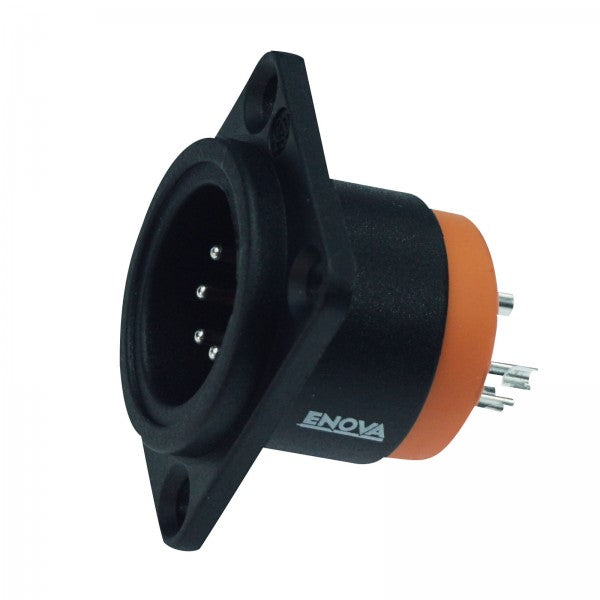 Enova 5-Pin XLR han runkoliitin, musta IP67 Outdoor