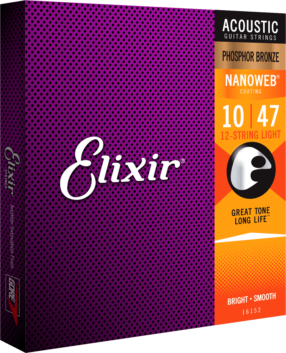 Elixir Nanoweb Phosphor Bronze kitarajousi (HD Light, 13-53)