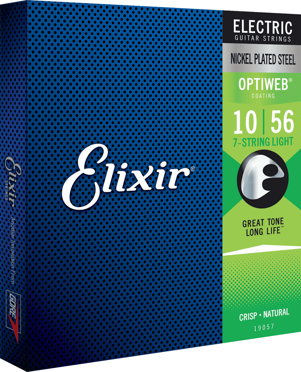 Elixir Optiweb kitarajouset (7-kielinen, 10-56 Light)