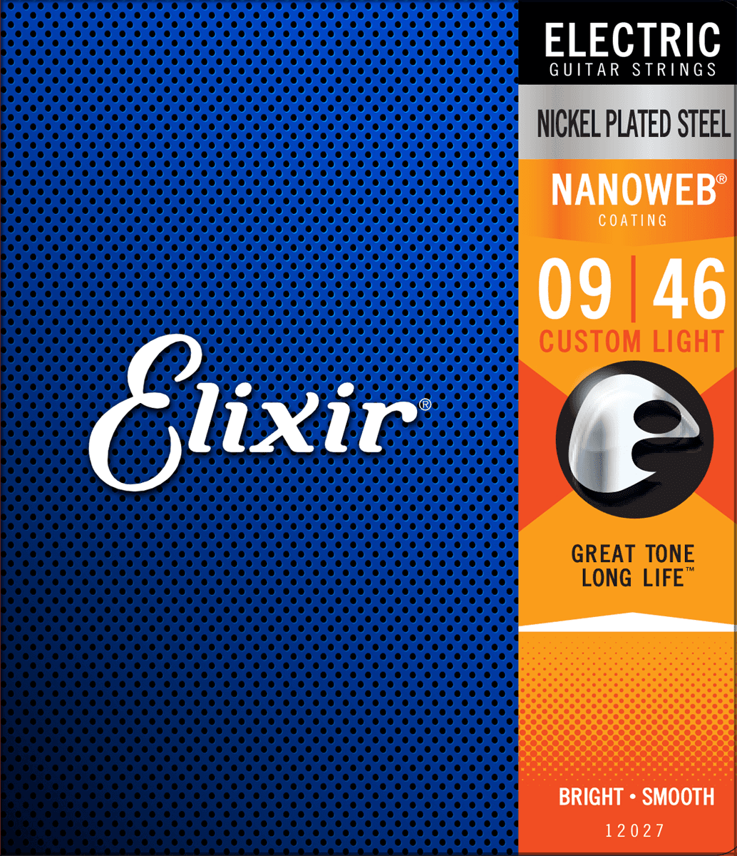 Elixir Nanoweb kitarajousi (Custom Light, 09-46)