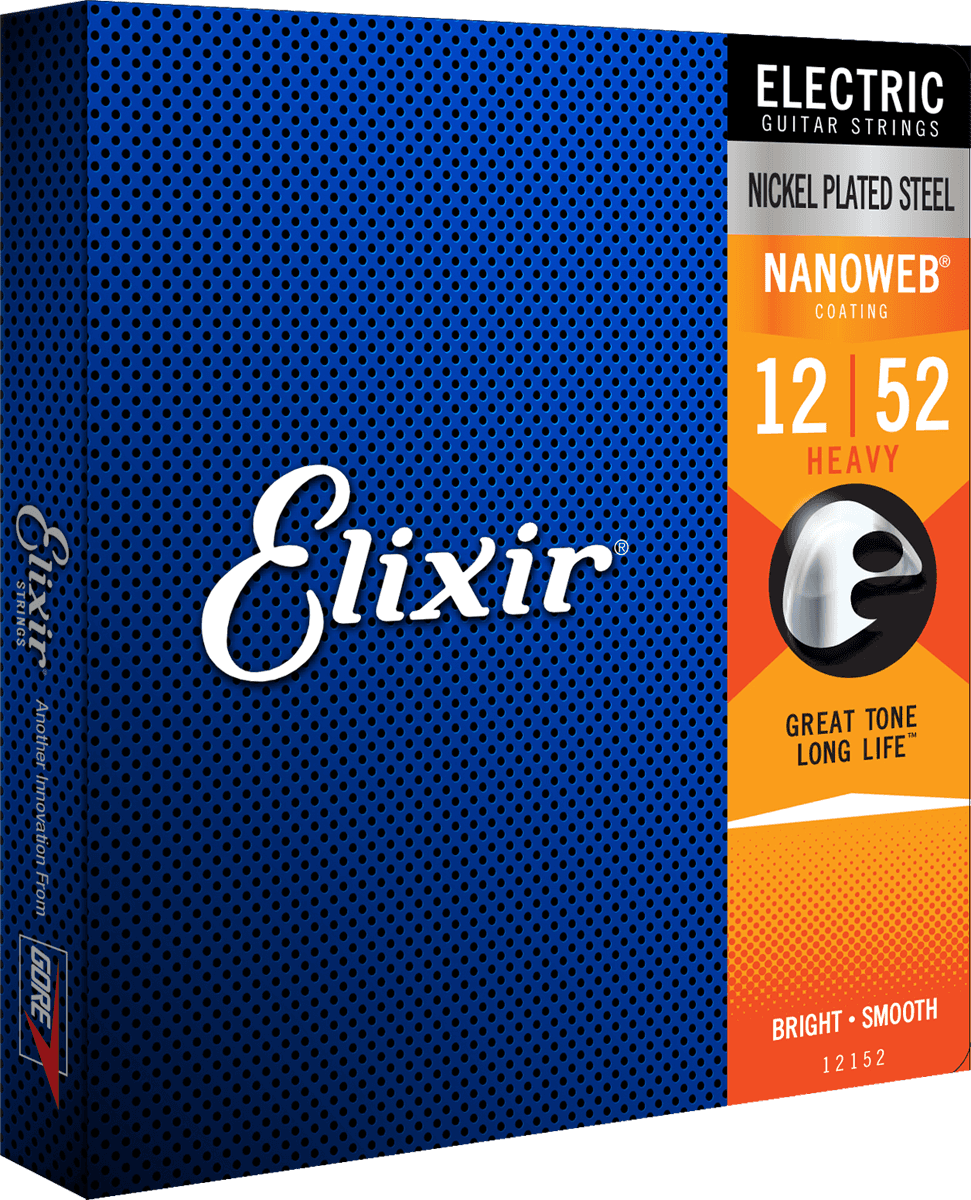 Elixir Nanoweb kitarajousi (Heavy, 12-52)