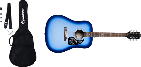 Epiphone Starling Western Guitar Pack (Starlight Blue)