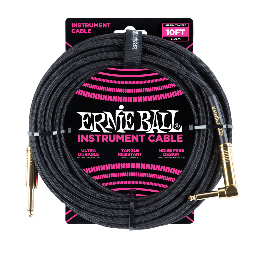 Ernie Ball 6081 Kitarakaapeli (Musta, 3m)