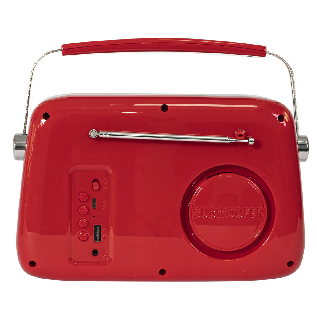 Madison Retro Radio Bluetoothilla ja FM:llä (Punainen)