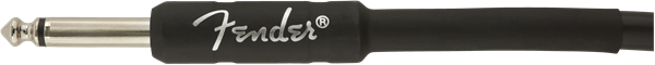 Fender Ammattilaiskitarakaapelin kulmaliitin (musta, 3m)