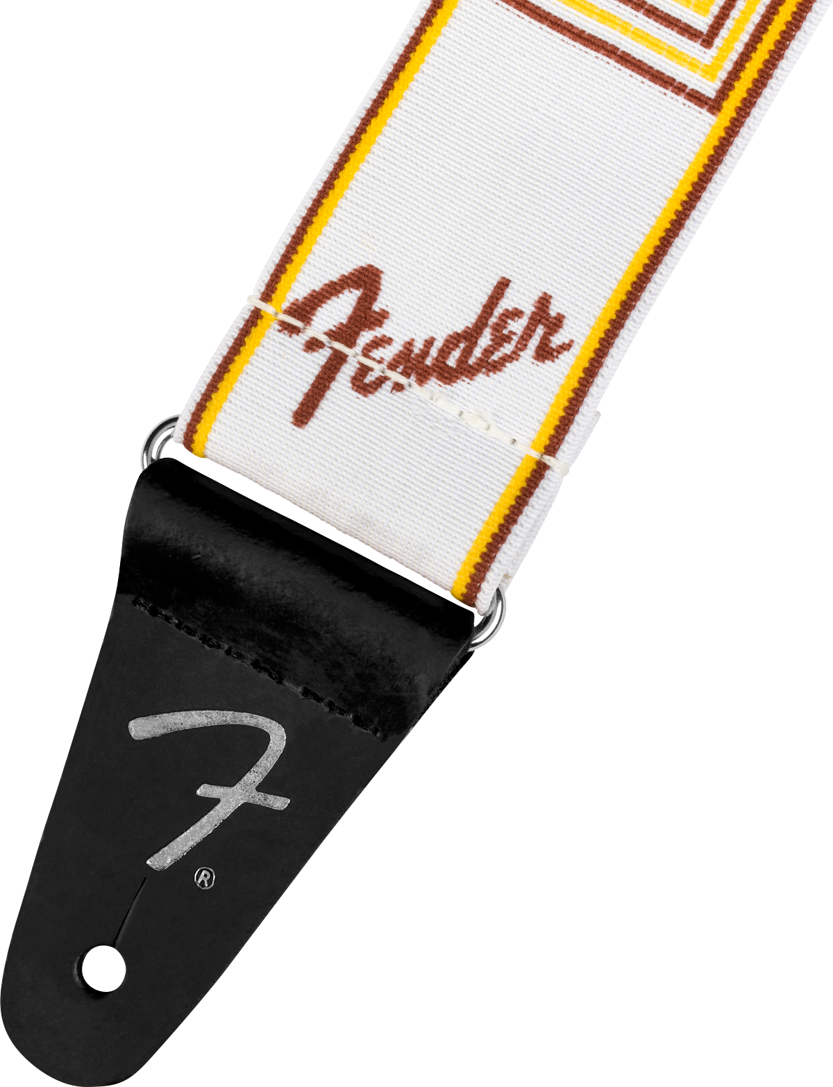 Fender Painoton kitarahihna (White/Yellow/Brown, 2")