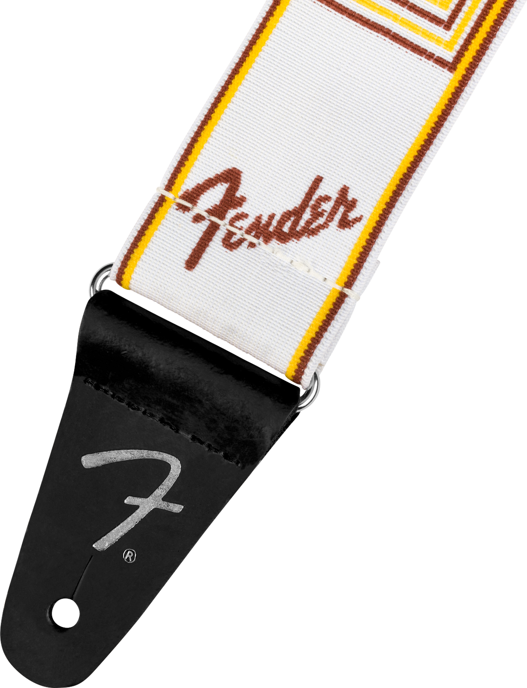 Fender Weighless Kitarahihna (White/Yellow/Brown, 2")