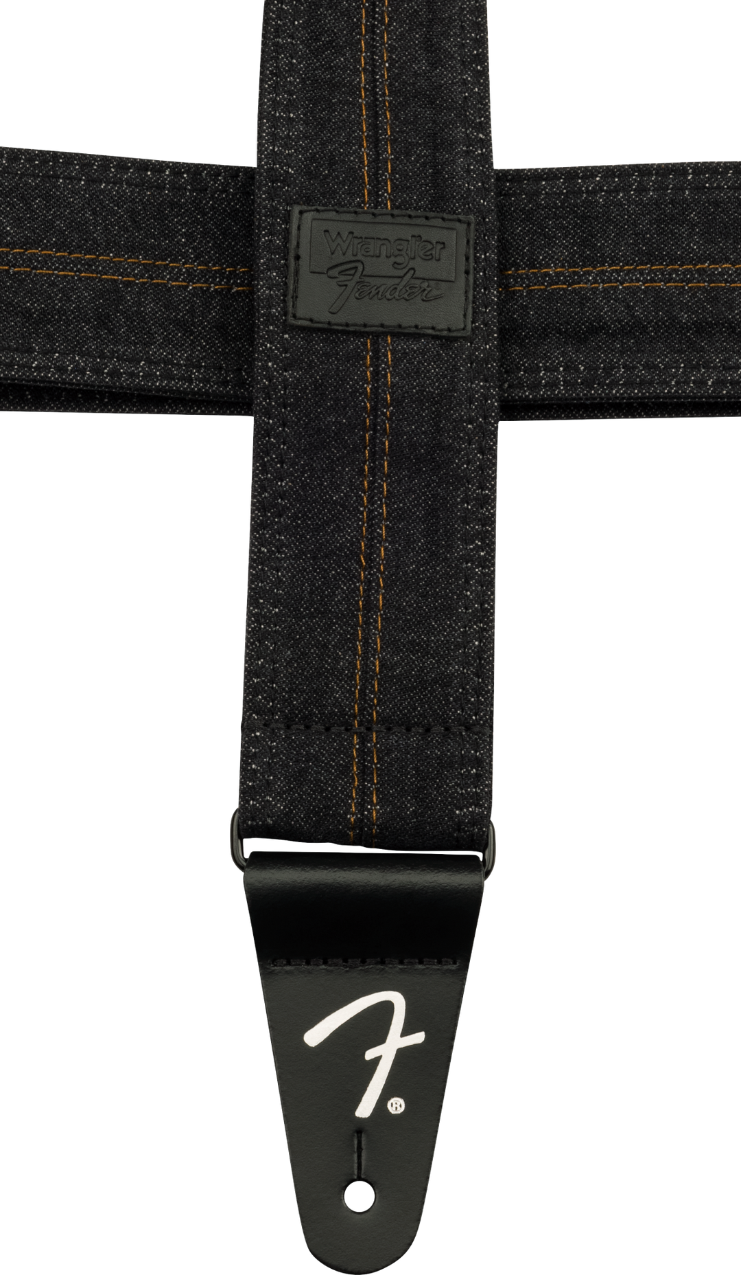 Fender x Wrangler Denim Kitarahihna (Washed Black Stitch, 2")