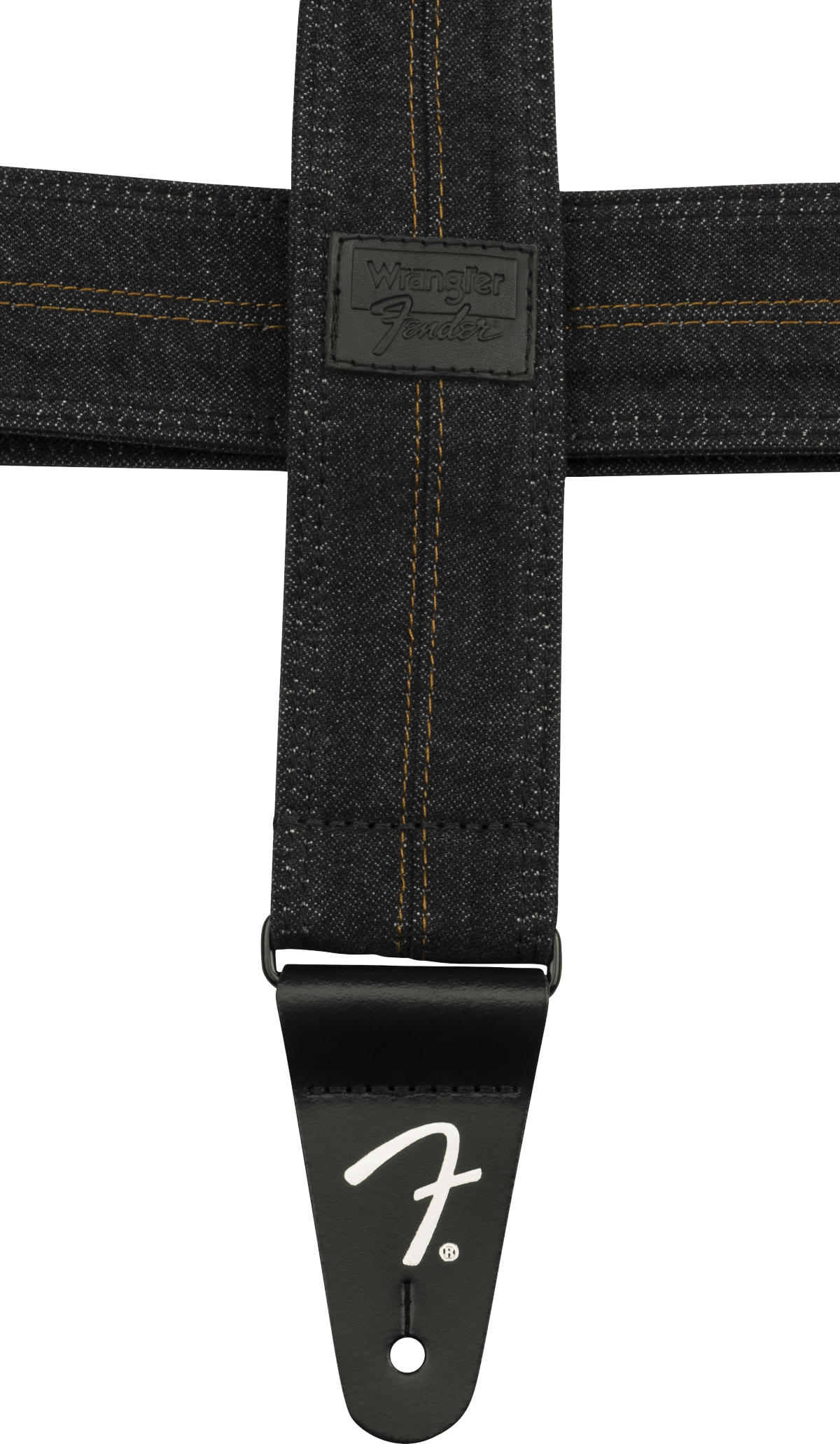 Fender x Wrangler Denim kitarahihna (pesty Black Stitch, 2")