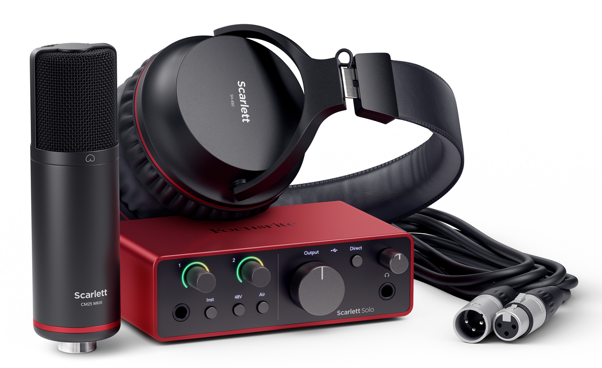 Focusrite Scarlett Solo Studio 4th Gen -äänikorttipaketti