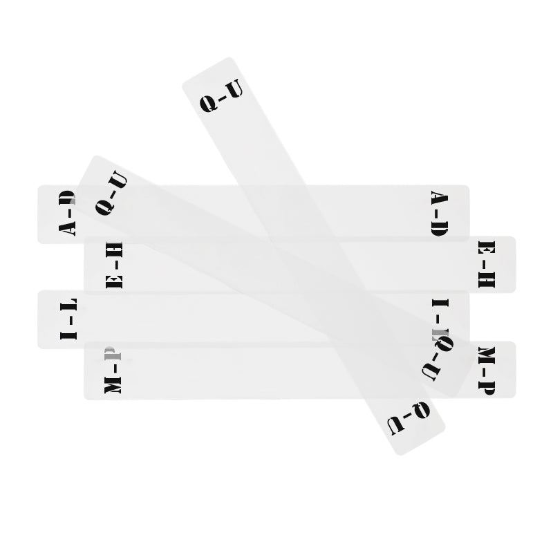 Akryylijakajat vinyylilevyille (6 kpl) (A-Z)