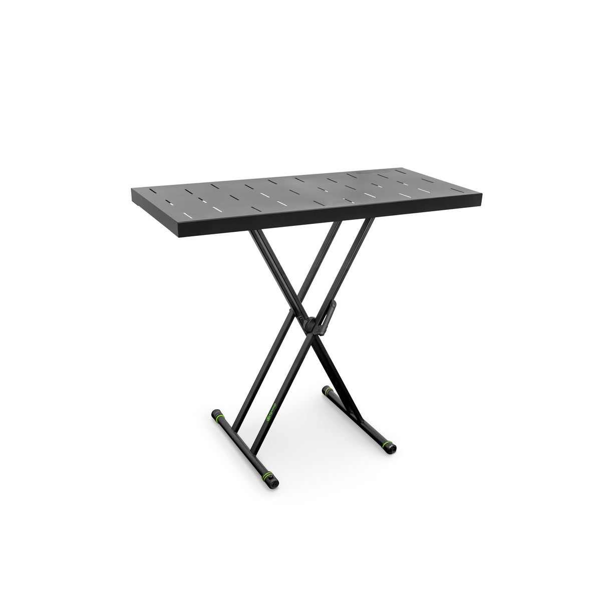Gravity KSX 2 RD SÆT 1 - X-formet keyboardstativ med dobbeltstøtte og støttebord, sæt 1