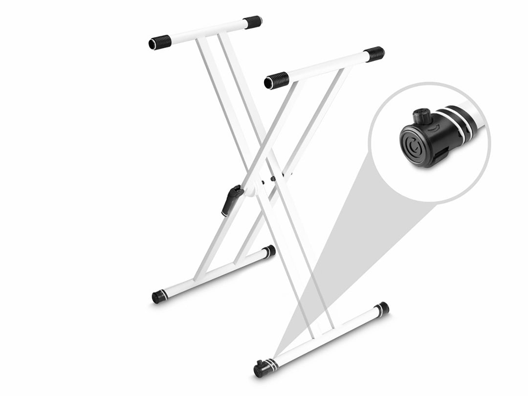 Gravity Kosketinsoittimet Teline KSX 2 (Valkoinen)