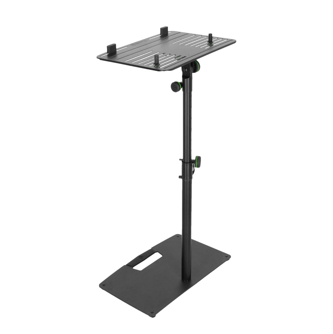 Gravity LTS T 02 B - Universaali kannettavan tietokoneen teline säädettävillä tukitangolla ja teräspohjalla, sort