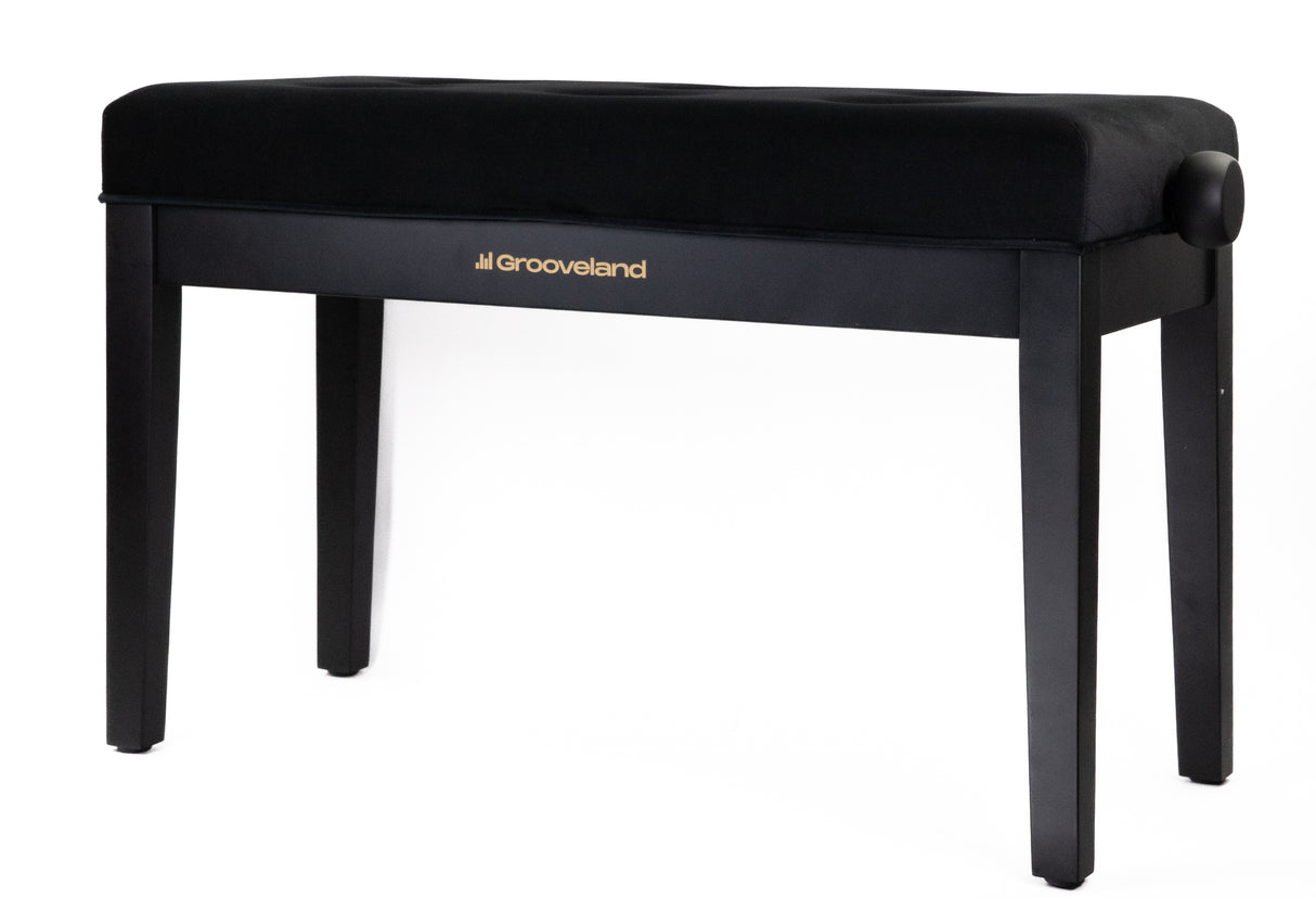 Grooveland KB320 Kaksinkertainen Pianopenkki (Matta Musta)